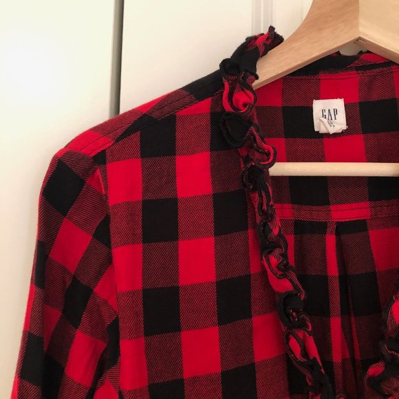 GAP Buffalo Plaid Flannel Top - Picture 2 of 14